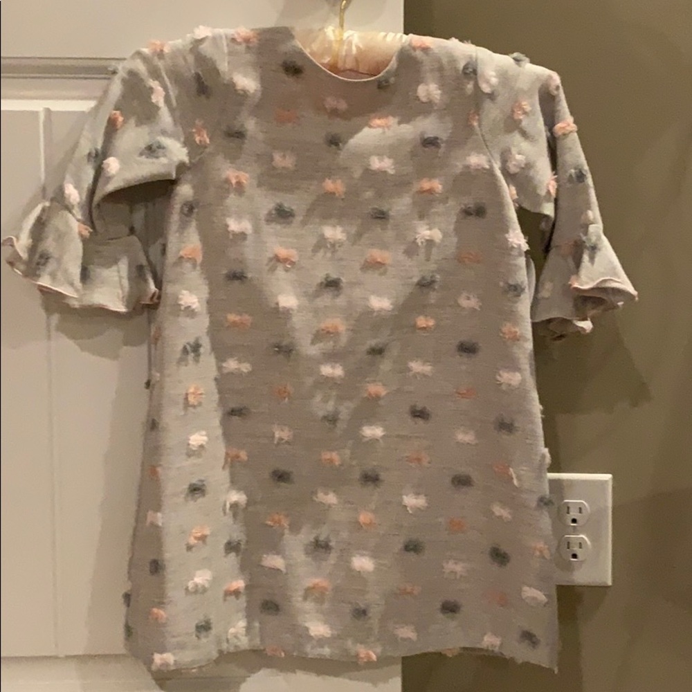 Luli Furry Dot Dress-New with tags